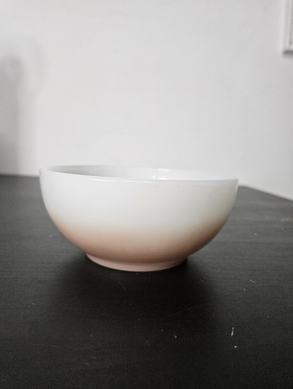 Vintage Fire King Oven Ware 5" White ombre light brown Cereal Fruit Bowl